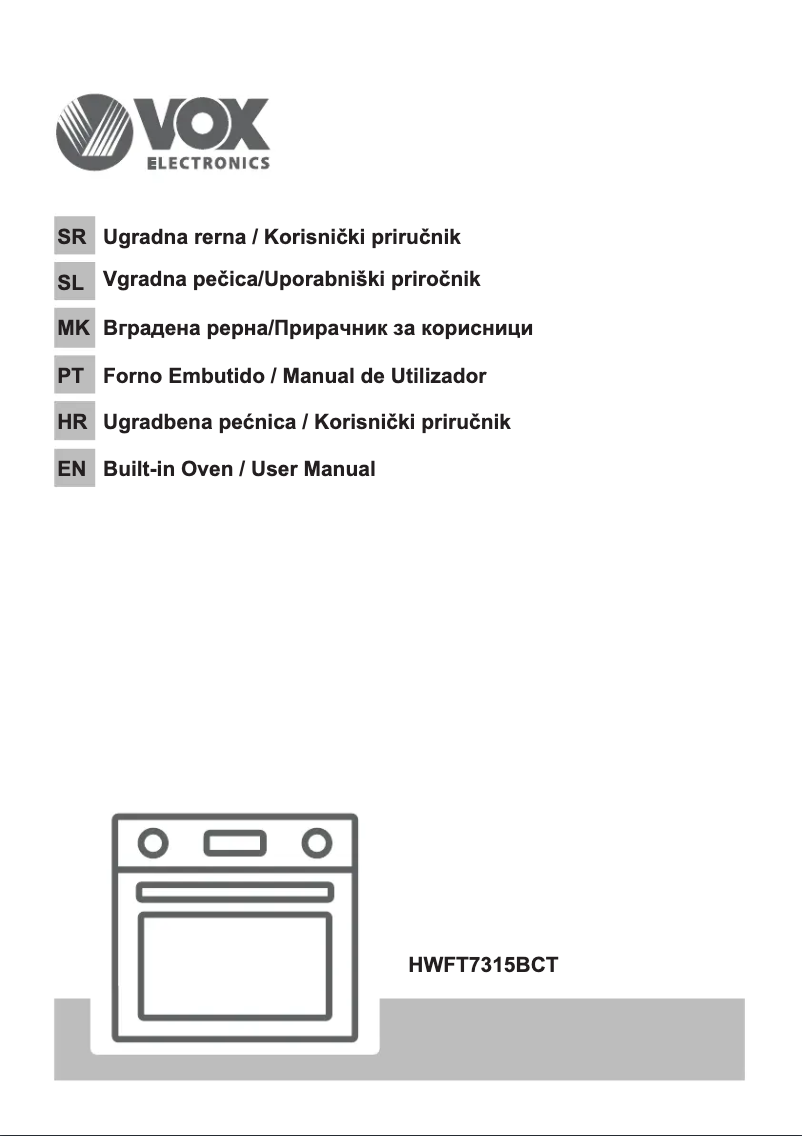 Page 1 de la notice Manuel utilisateur VOX HWFT7315BCT