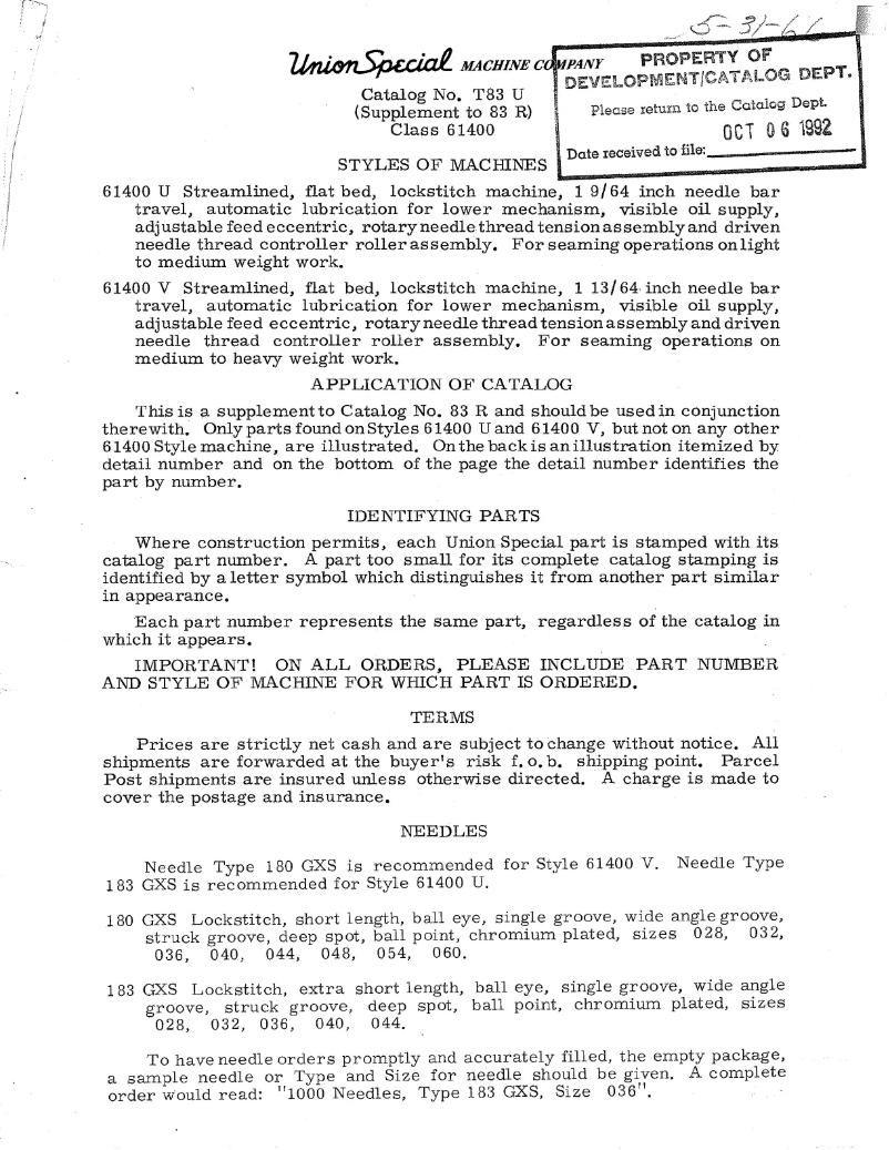 Image de la première page du manuel de l'appareil 61400U