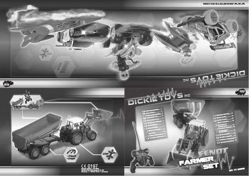 Page n°1 - Manuel utilisateur Dickie Farmer Set