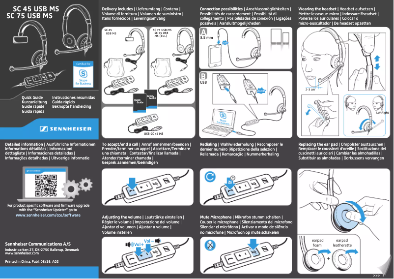 Image de la première page du manuel de l'appareil SC 75