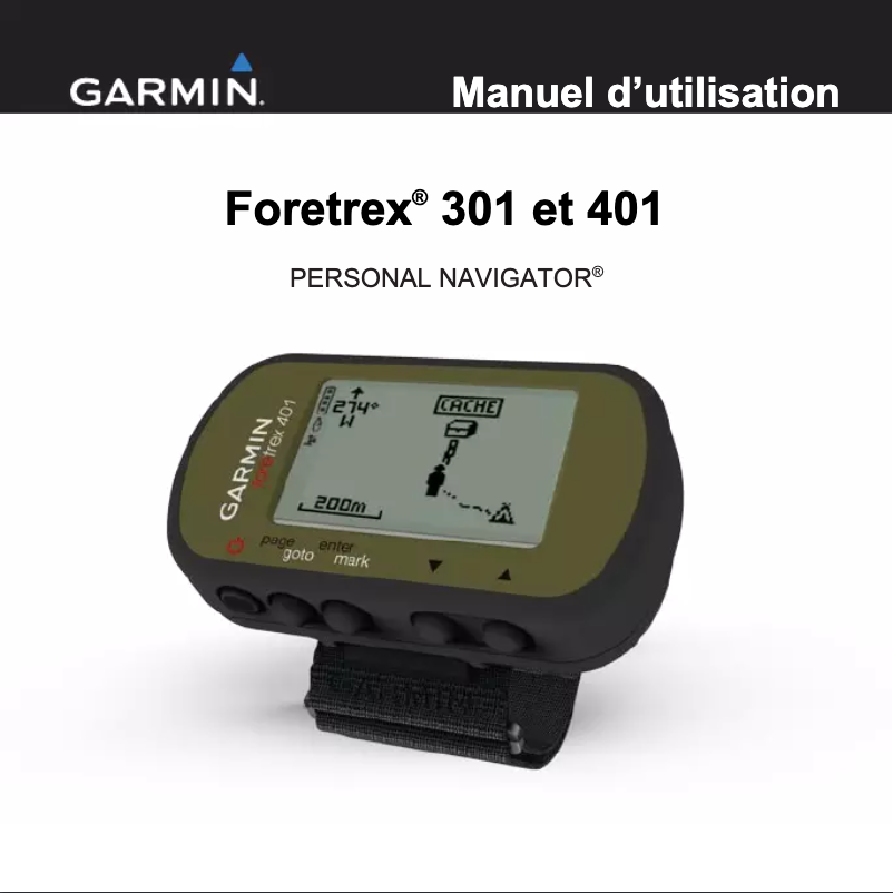 Página 1 del manual Manual de usuario Garmin Foretrex 301