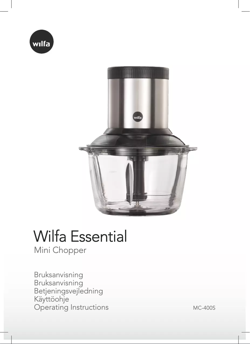 Image de la première page du manuel de l'appareil Essential MC-400S