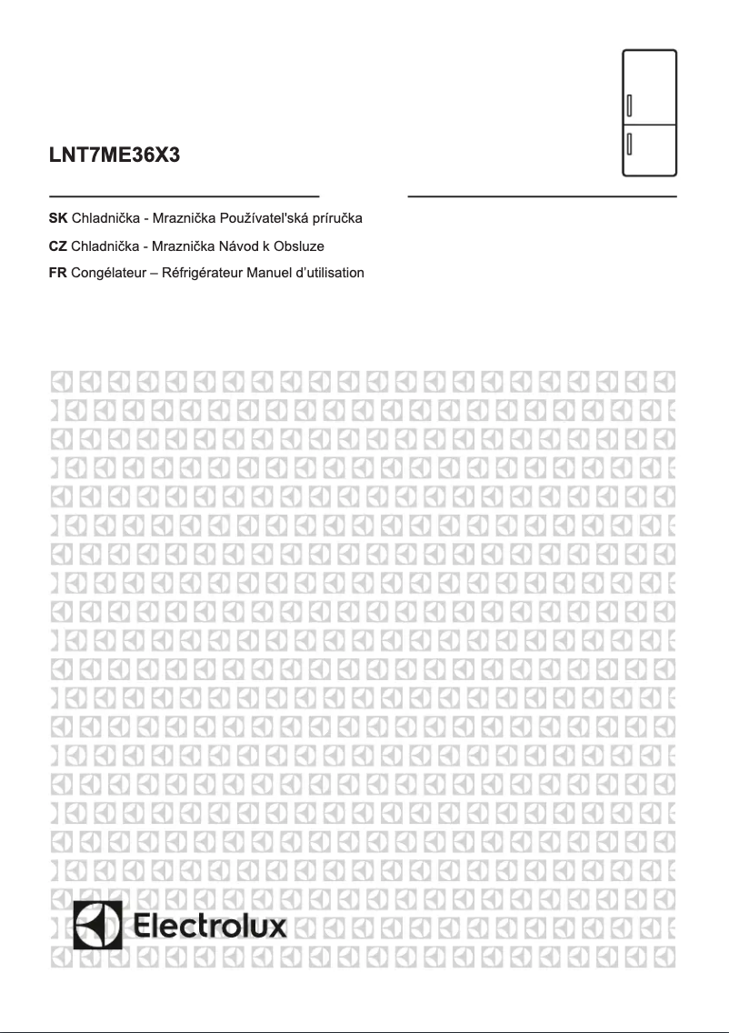 Page 1 de la notice Manuel utilisateur Electrolux LNT7ME36X3
