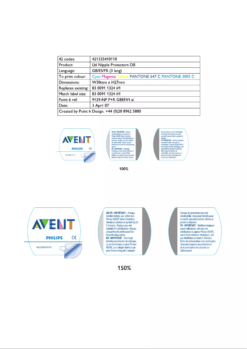 Page 1 de la notice Manuel utilisateur Philips Avent SCF156