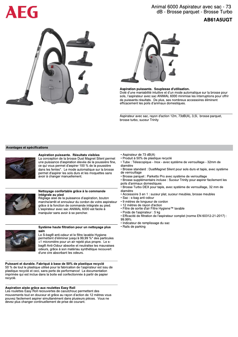 Página 1 del manual Manual de usuario AEG AB61A5UGT