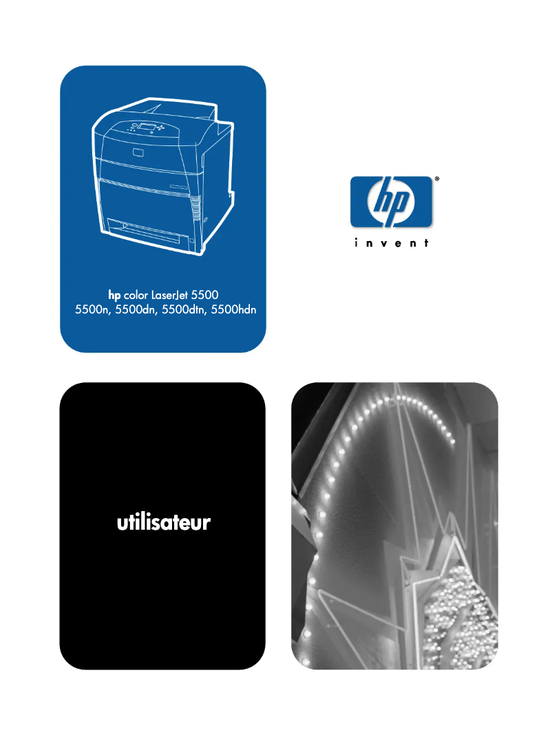 Page 1 de la notice Manuel utilisateur HP Color LaserJet 5500