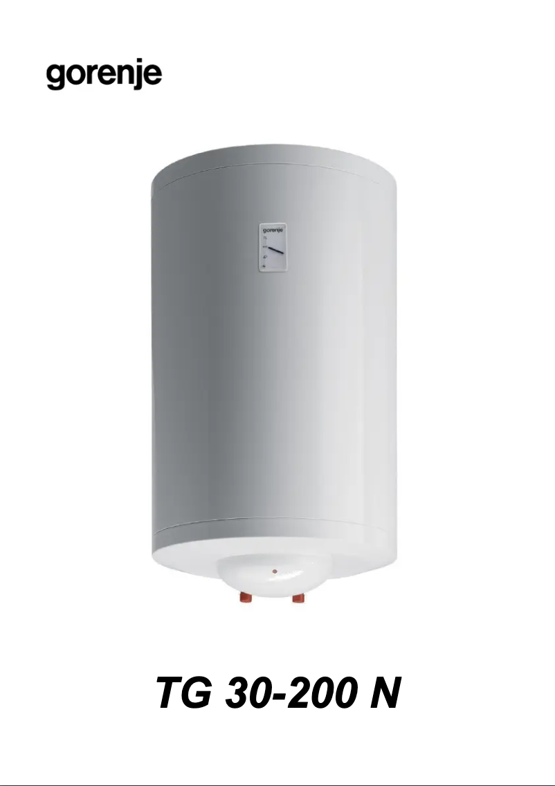 Página 1 del manual Manual de usuario Gorenje TG120NG