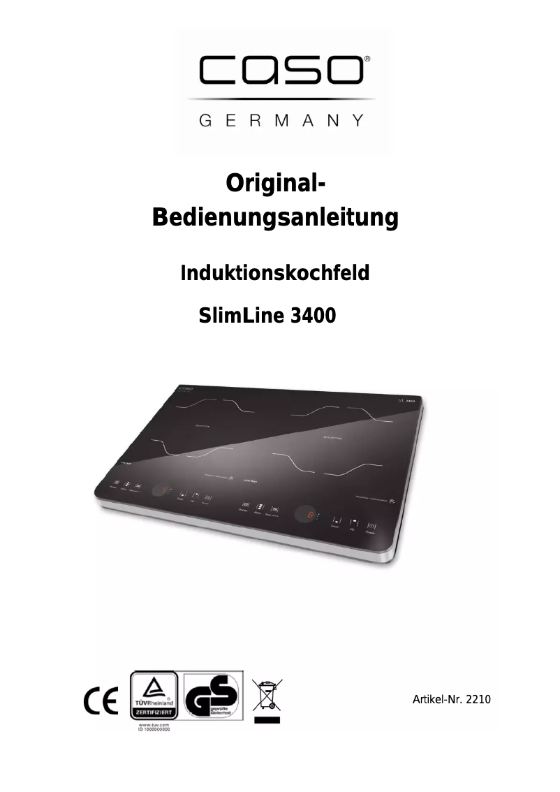 Página 1 del manual Manual de usuario Caso SlimLine 3400