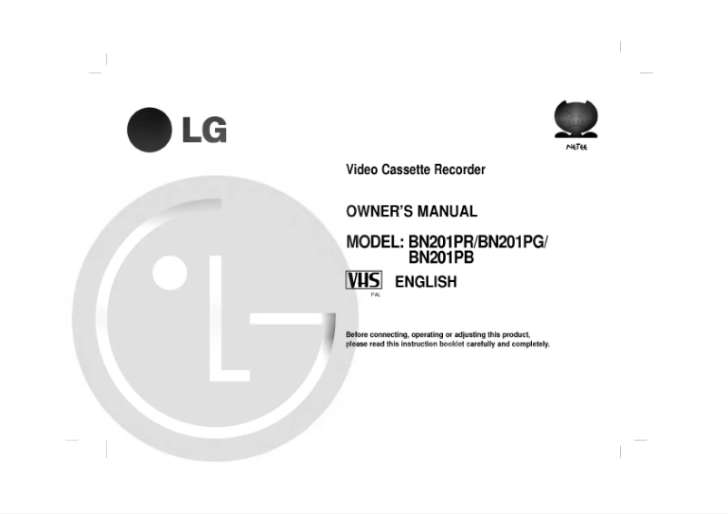 Page 1 de la notice Manuel utilisateur LG BN201P