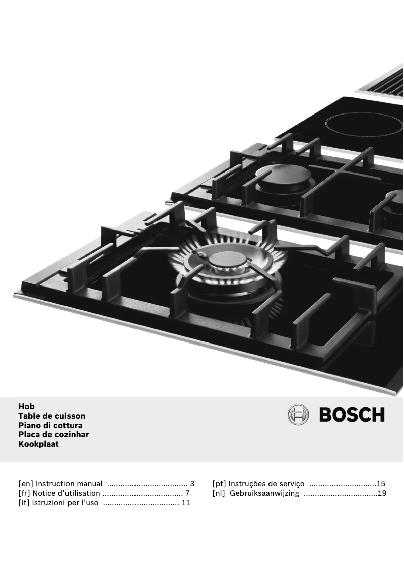 Page 1 of the manual User Manual Bosch Serie | 2 PCX345E