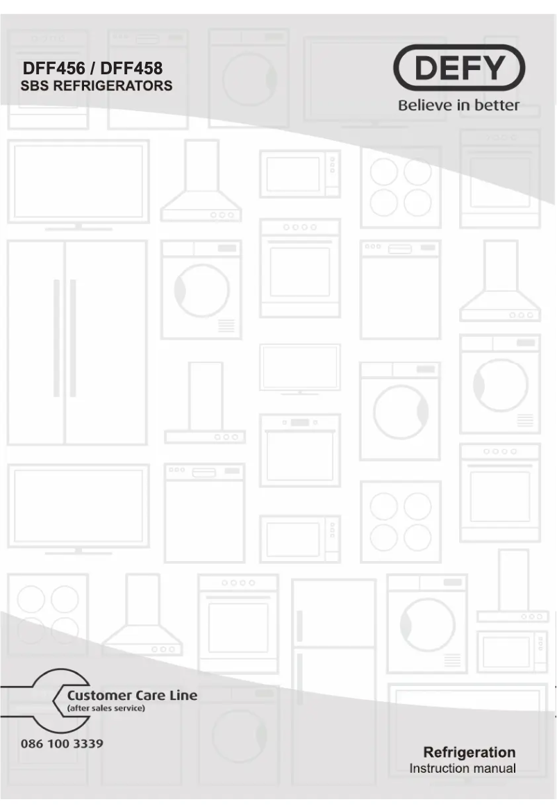 Page 1 de la notice Manuel utilisateur Defy DFF456