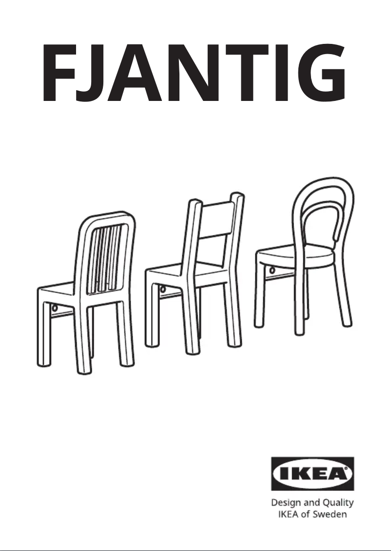 Page 1 de la notice Manuel utilisateur Ikea FJANTIG 603.471.02