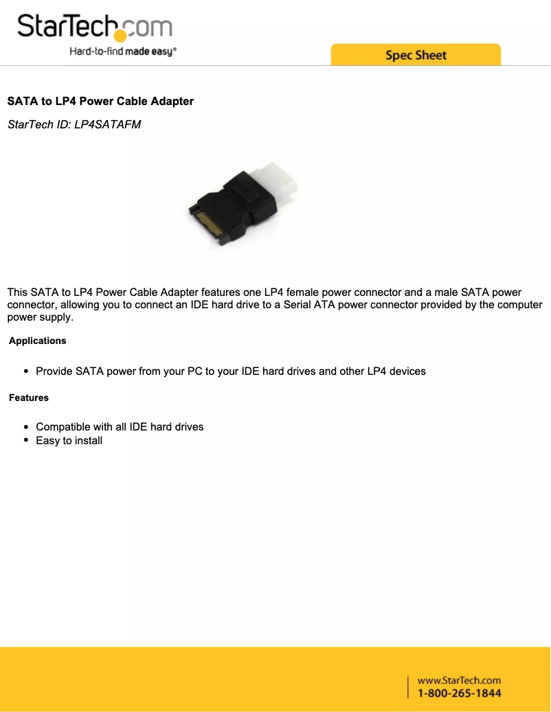 Image de la première page du manuel de l'appareil LP4SATAFM