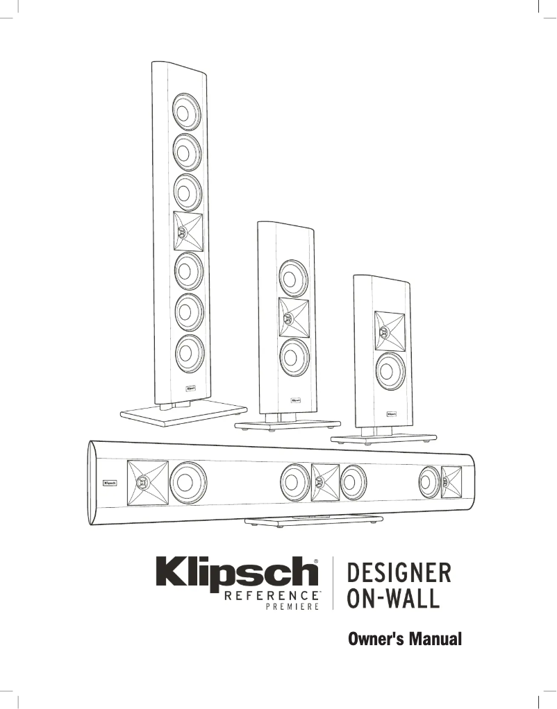 Page 1 de la notice Manuel utilisateur Klipsch Reference Premiere RP-140D
