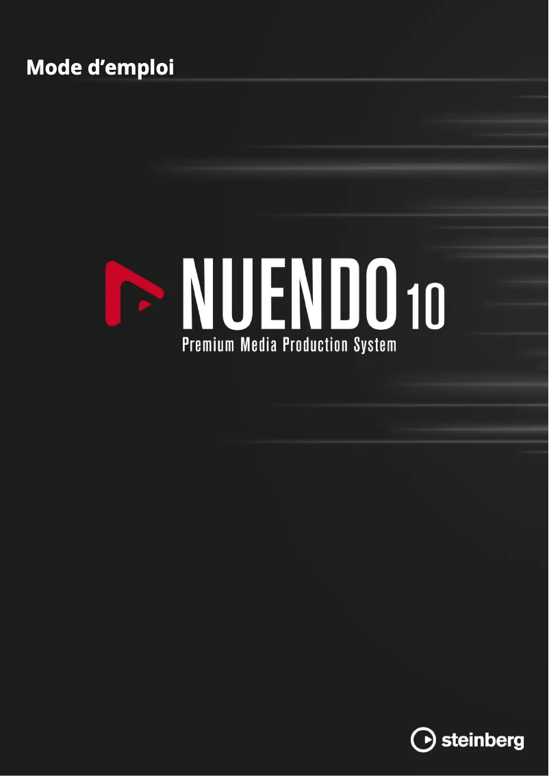 Page 1 de la notice Manuel utilisateur Steinberg Nuendo 10