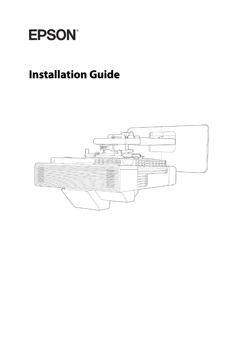 Page 1 de la notice Informations de garantie Epson BrightLink 1485Fi