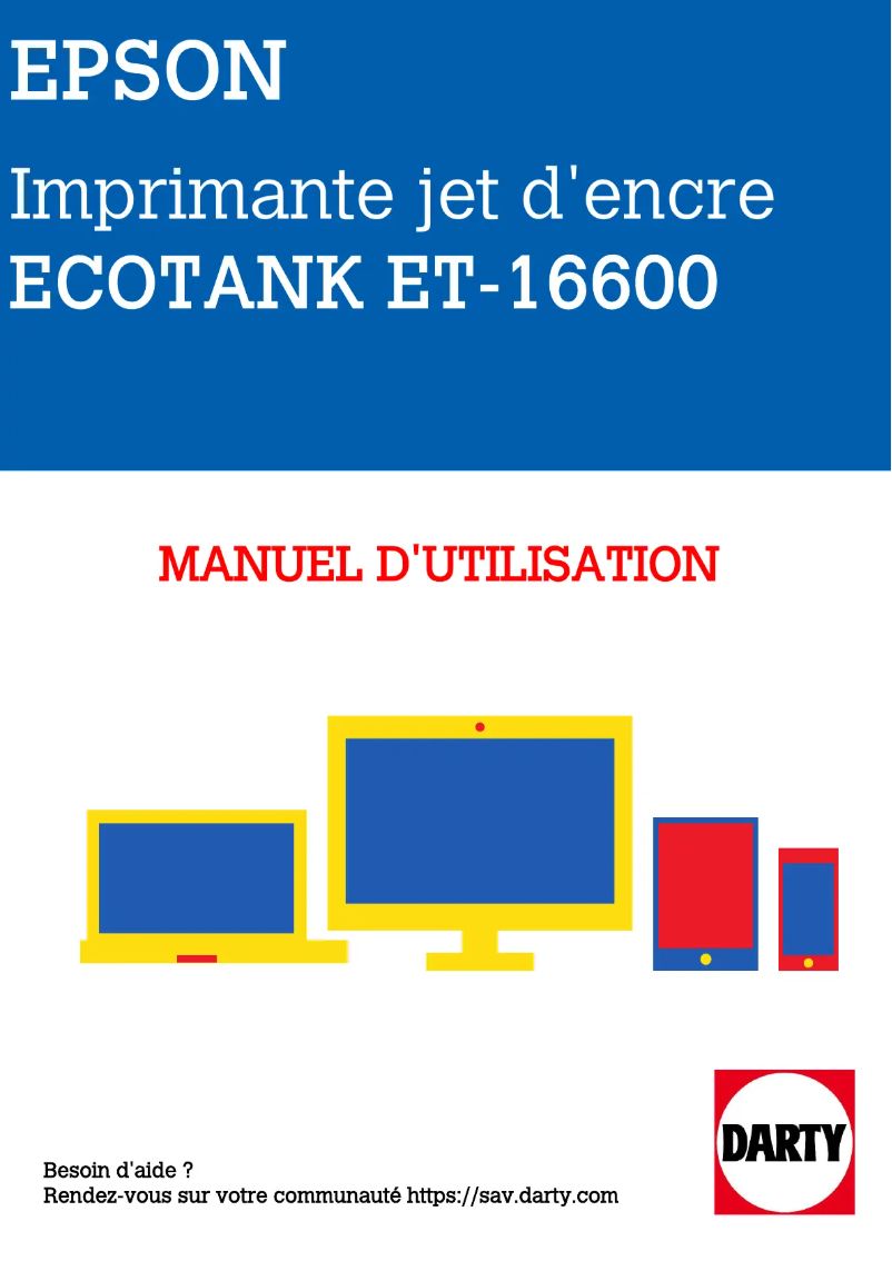 Image de la première page du manuel de l'appareil EcoTank ET-16600
