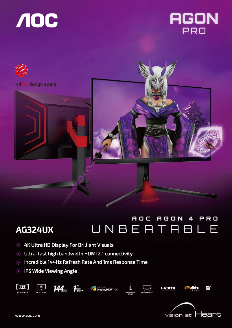Page n°1 - Catalogue AOC AGON Pro AG324UX