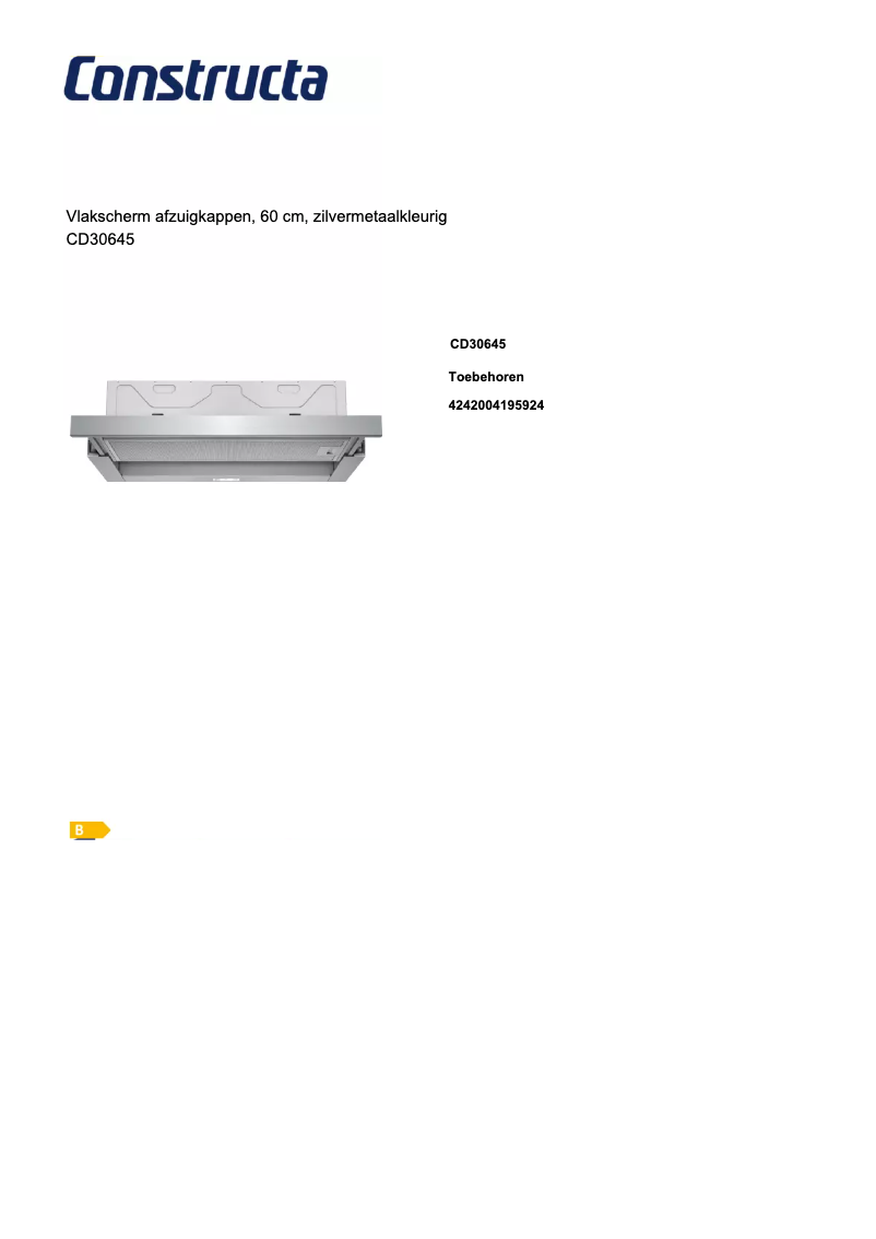 Image de la première page du manuel de l'appareil CD30645