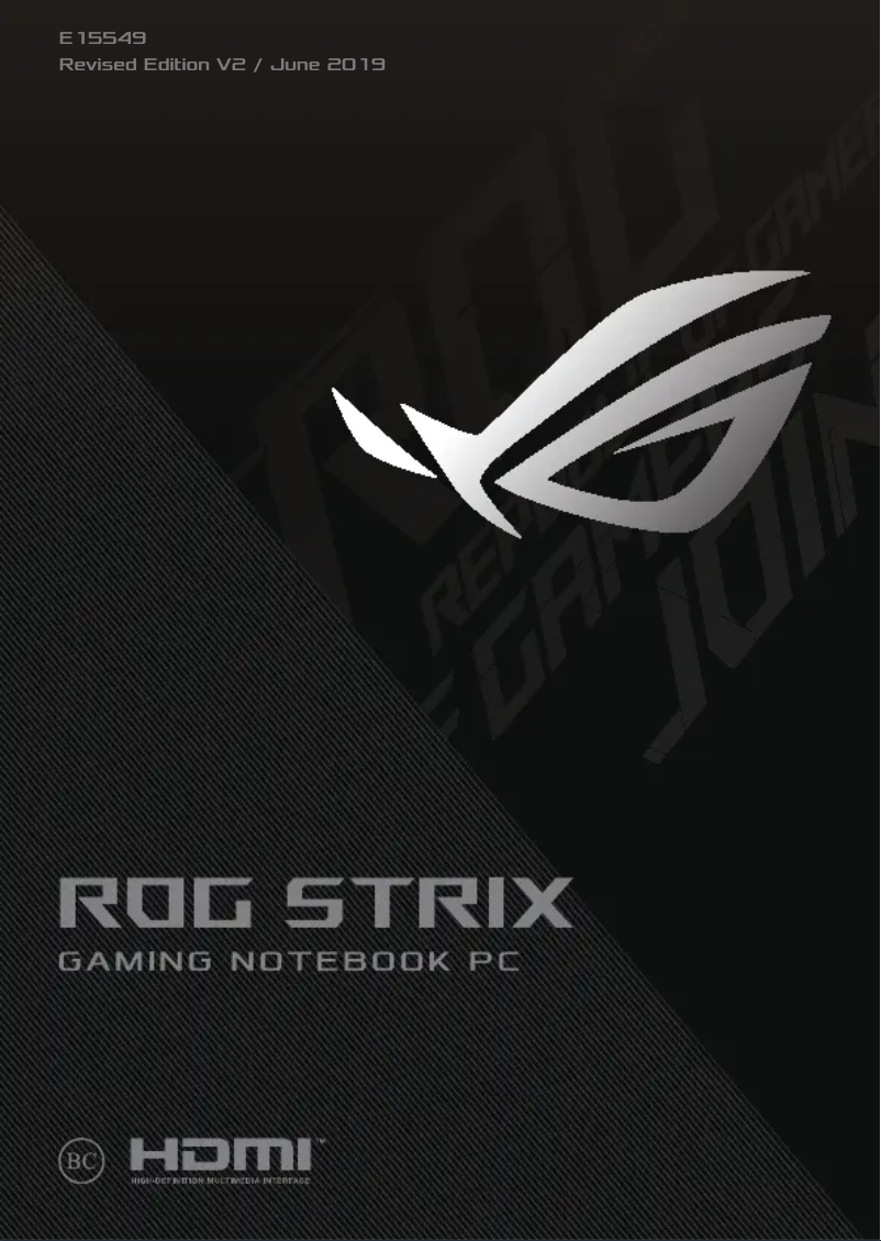 Page 1 de la notice Manuel utilisateur Asus ROG Strix Scar III G731GW-DH76