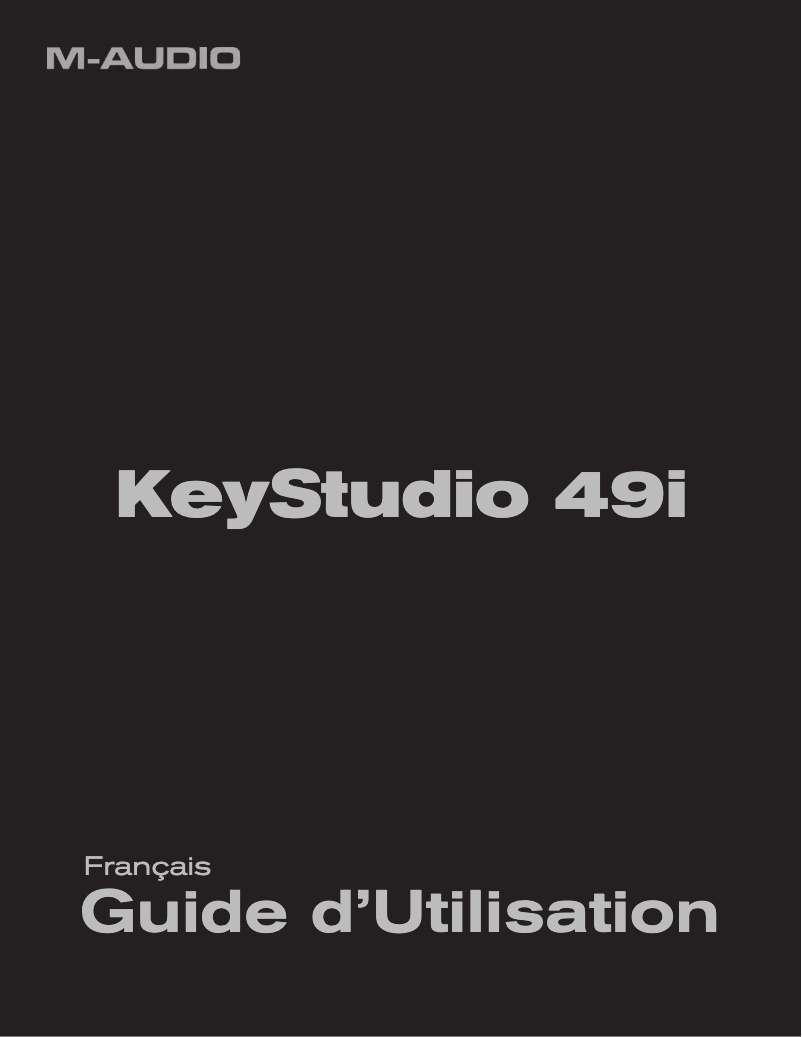 Page 1 de la notice Manuel utilisateur M-Audio KeyStudio 49i