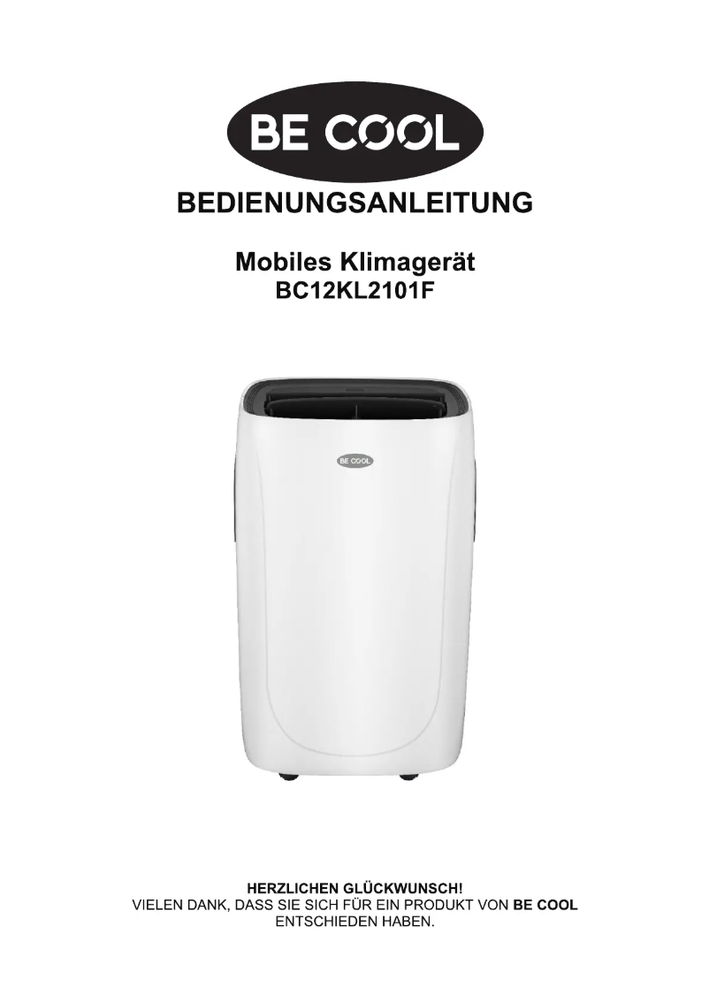 Página 1 del manual Manual de usuario Be Cool BC12KL2101FA+