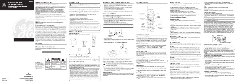 Imagen de la primera página del manual del dispositivo 26943