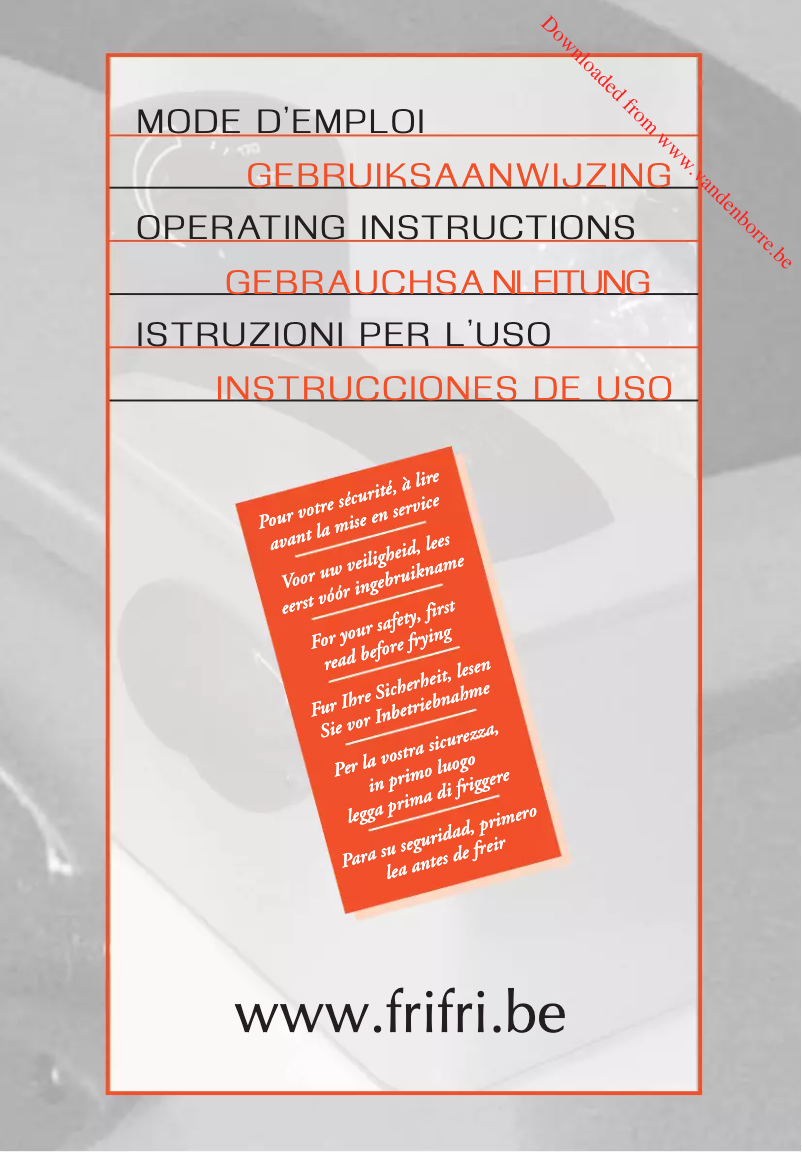 Page 1 de la notice Manuel utilisateur Frifri 828