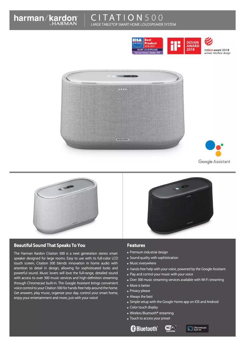 Image de la première page du manuel de l'appareil Citation 500