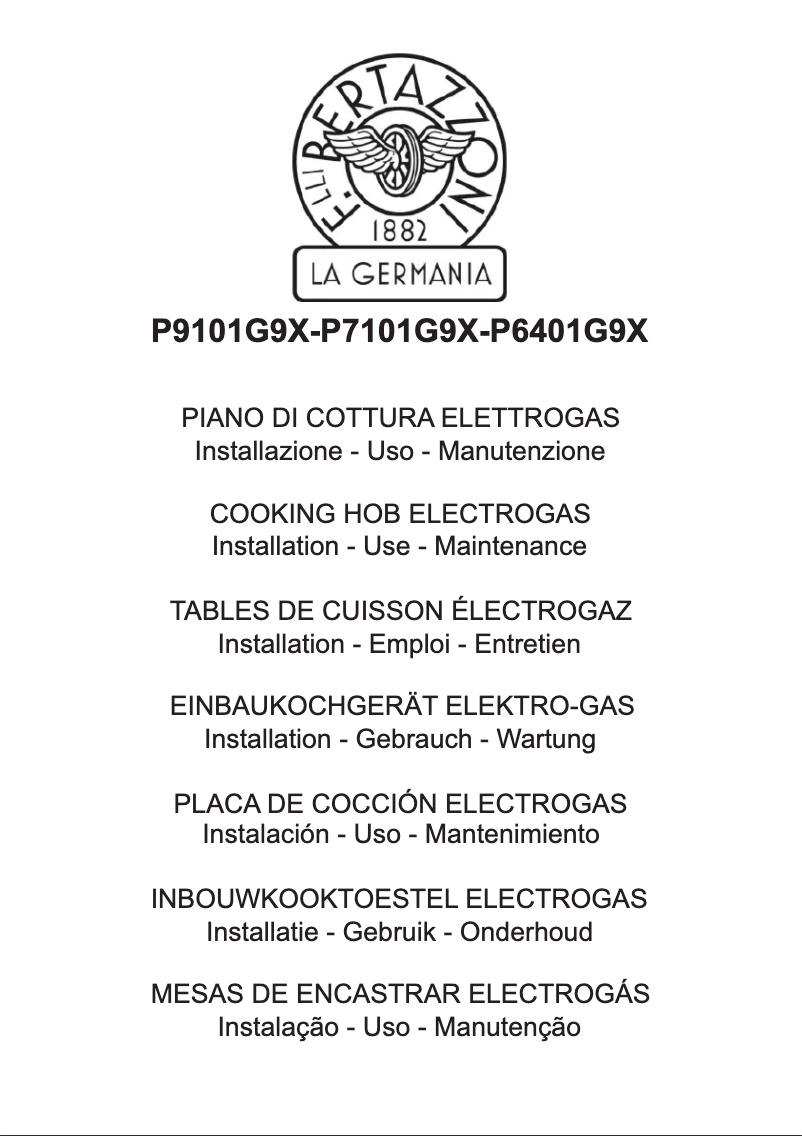 Page n°1 - Manuel utilisateur La Germania P6401G9X/12