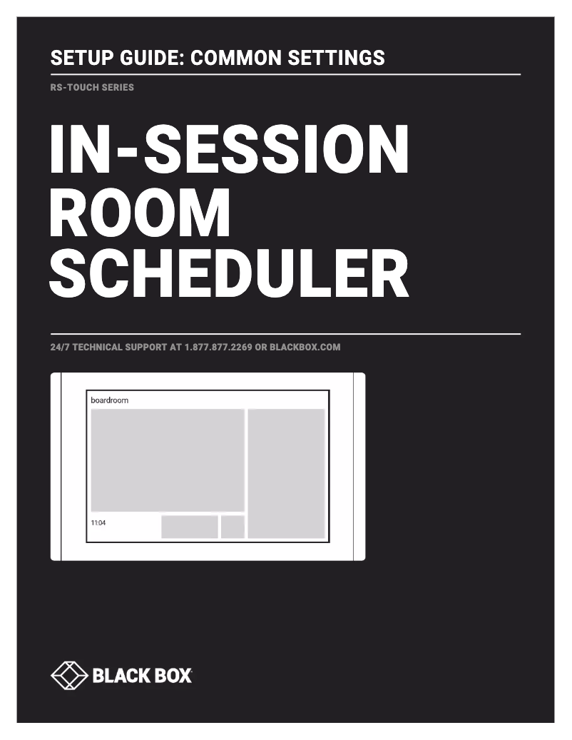 Page n°1 - Manuel utilisateur Black Box RS-TOUCH12-M