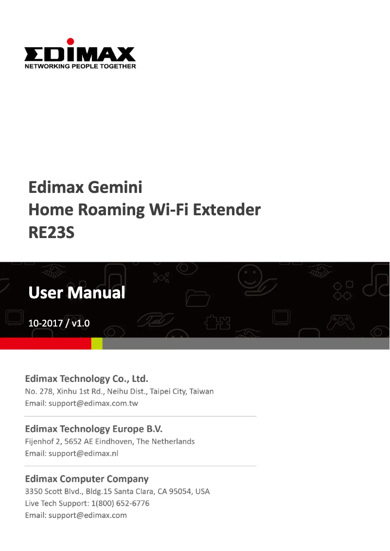 Página 1 del manual Manual de usuario Edimax Gemini RE23S