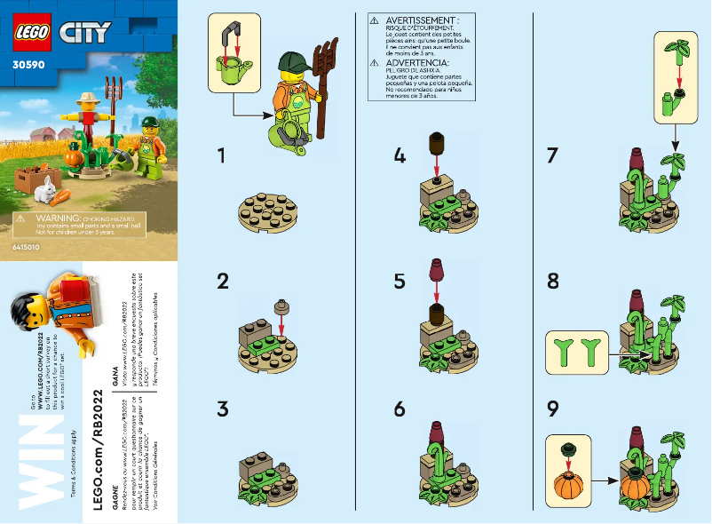 Page 1 de la notice Manuel utilisateur Lego City 30590