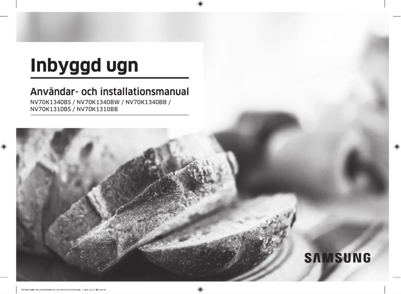 Page n°1 - Manuel utilisateur Samsung NV70K1340BS/EE
