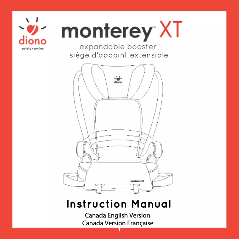Page 1 de la notice Manuel utilisateur Diono Monterey XT