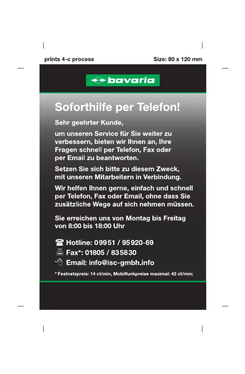 Page 1 de la notice Manuel utilisateur Bavaria BABH 14,4 Li