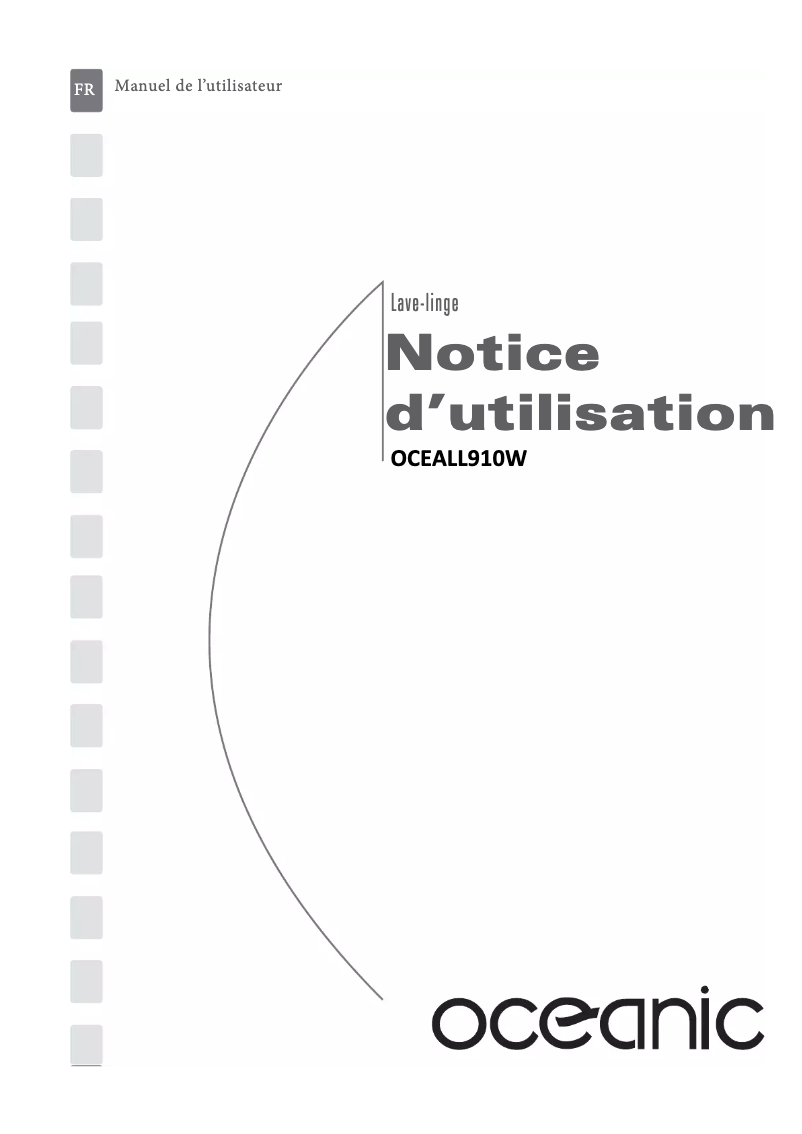 Page 1 de la notice Manuel utilisateur Oceanic OCEALL910W