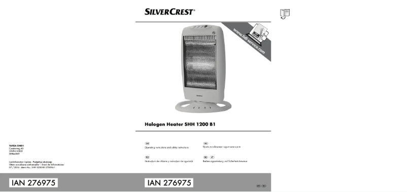 Page n°1 - Manuel utilisateur SilverCrest SHH 1200 B1