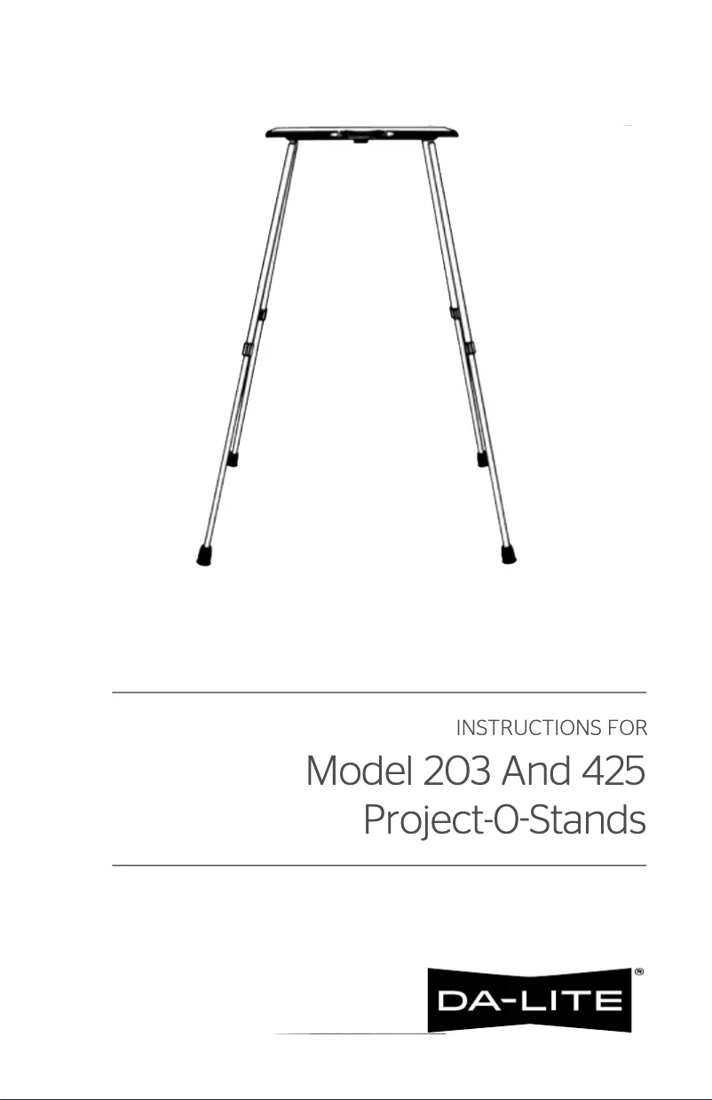 Image de la première page du manuel de l'appareil Project-O-Stand 42068