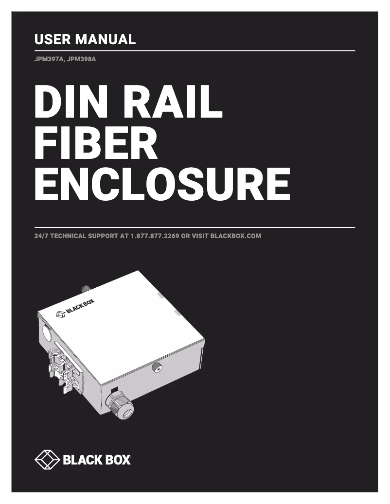 Page n°1 - Manuel utilisateur Black Box JPM397A