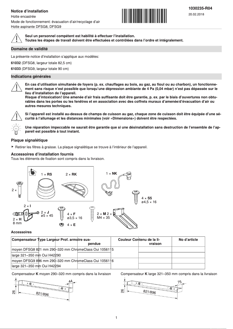 Image de la première page du manuel de l'appareil DF-SG8/9