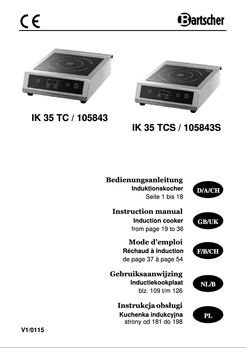 Image de la première page du manuel de l'appareil IK 35TC
