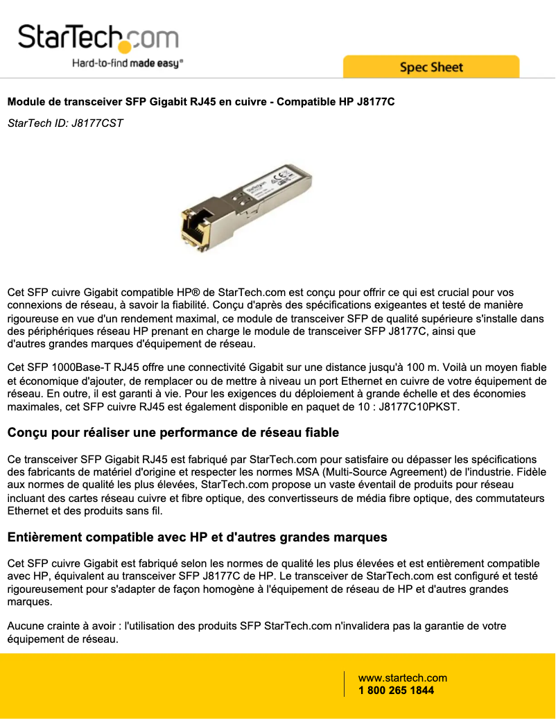 Página 1 del manual Manual de instrucciones StarTech.com J8177CST