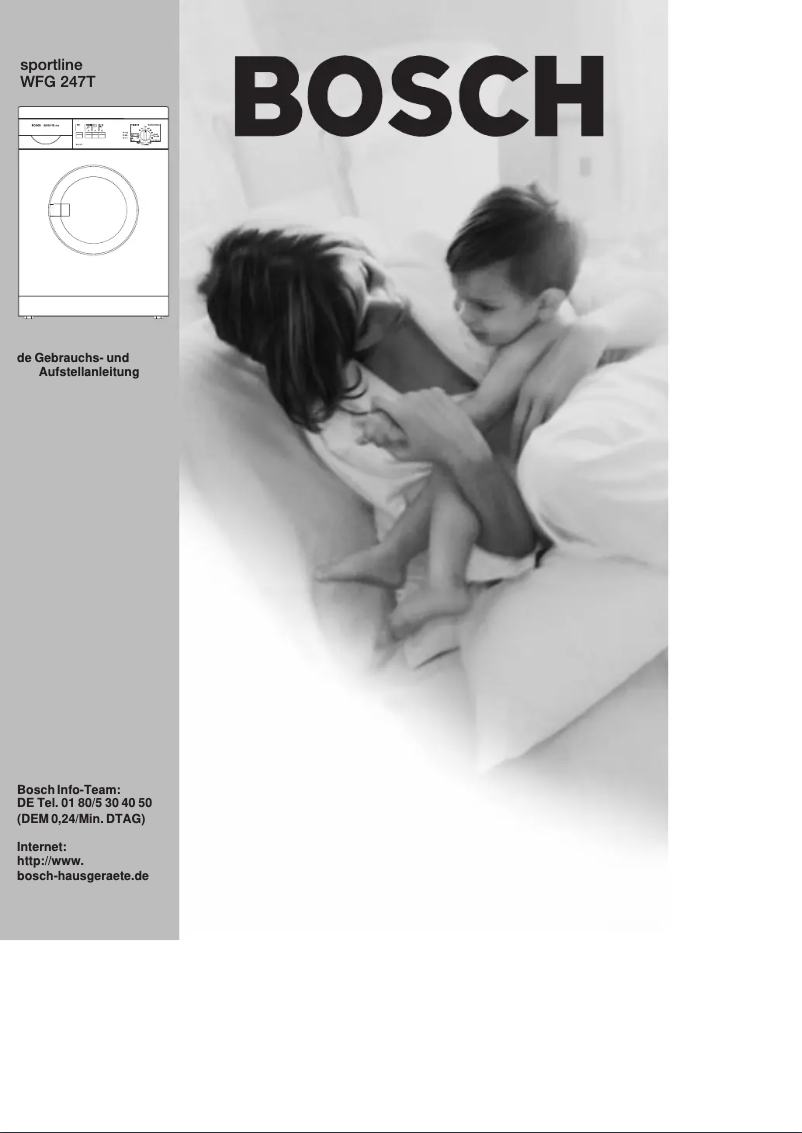 Page 1 de la notice Manuel utilisateur Bosch WFG247T