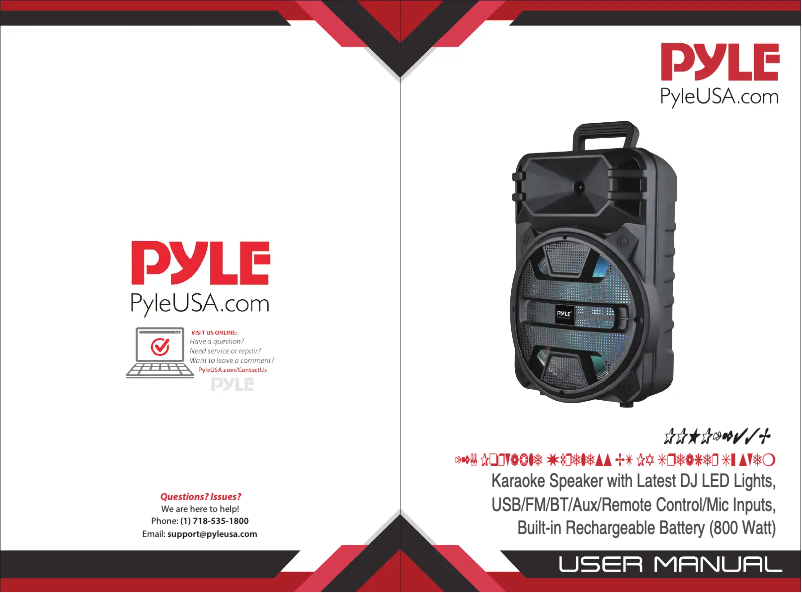 Page n°1 - Manuel utilisateur Pyle CA-PPHP1243B
