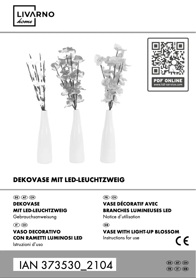 Page n°1 - Manuel utilisateur Livarno Lux IAN 373530