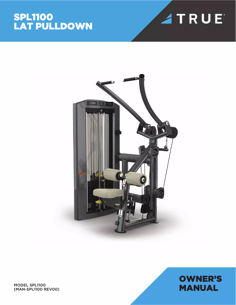 Page 1 de la notice Manuel utilisateur True SPL1100