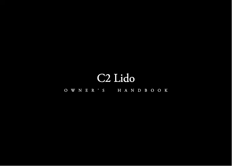 Page 1 de la notice Manuel utilisateur Christopher Ward C2 Lido