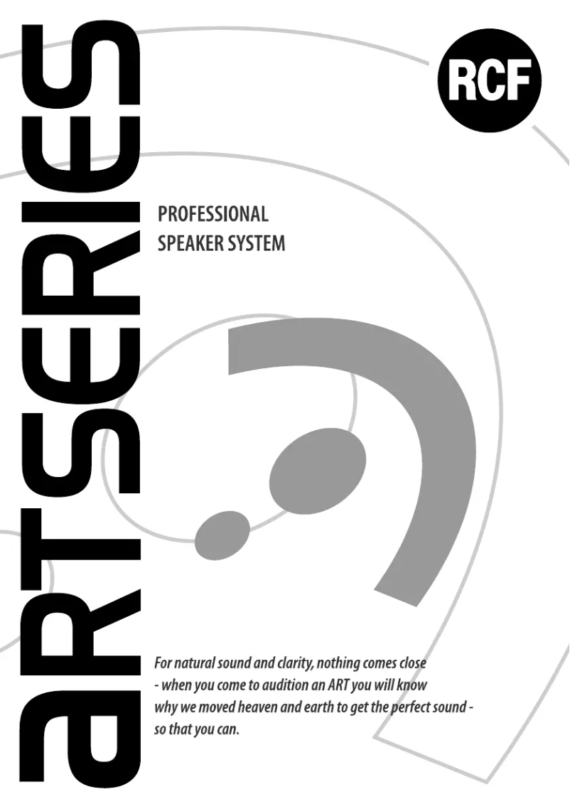 Image de la première page du manuel de l'appareil ART 725