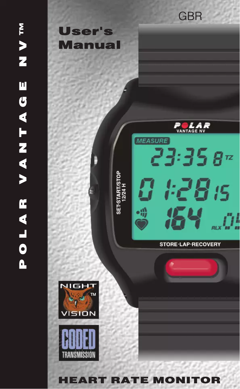 Page 1 de la notice Manuel utilisateur Polar Vantage VN
